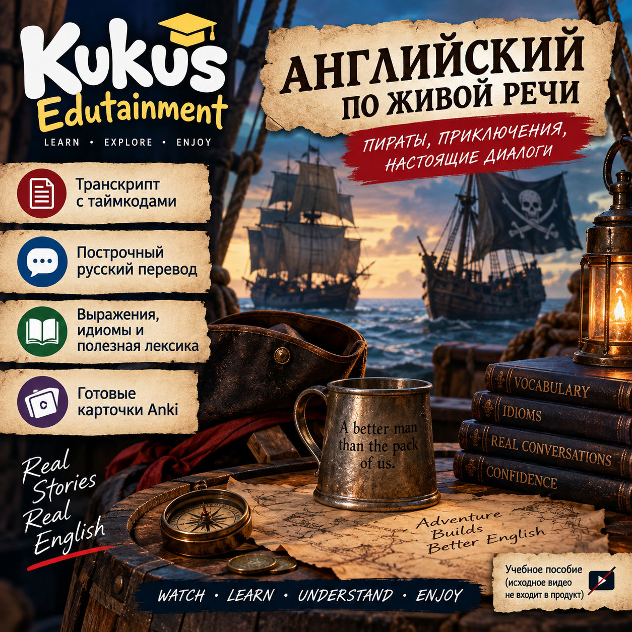 Учебный материал Kukus Edutainment по английскому языку на основе фильма «Чёрный лебедь»